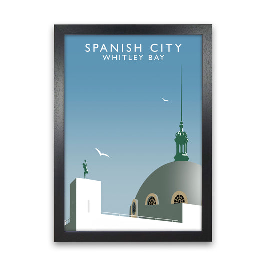 Spanish City Portrait by Richard O'Neill Black Grain