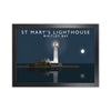 St Mary's Lighthouse Whitley Bay Framed Art Print by Richard O'Neill