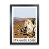 Stanage Edge Travel Art Print by Richard O'Neill, Framed Wall Art
