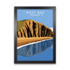 West Bay Dorset Travel Art Print by Richard O'Neill, Framed Wall Art