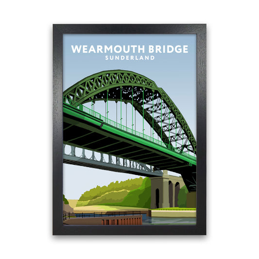 Wearmouth Bridge Portrait by Richard O'Neill Black Grain