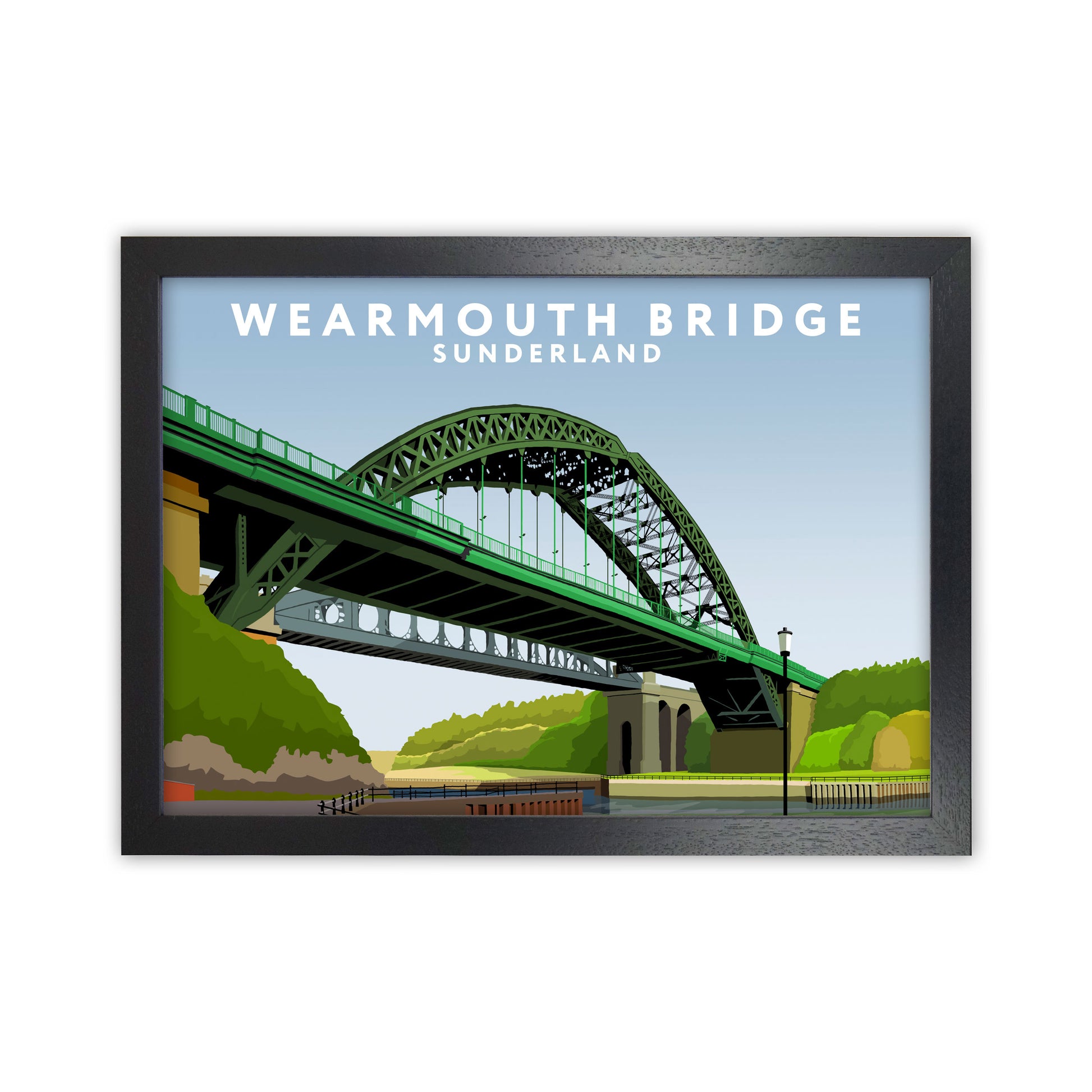 Wearmouth Bridge by Richard O'Neill Black Grain