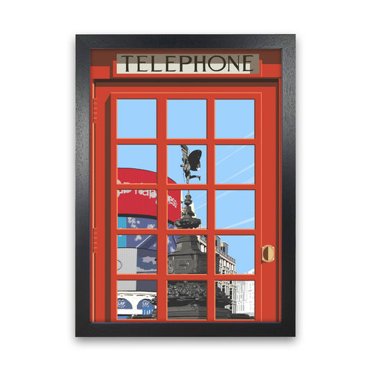 London Telephone Box 17 by Richard O'Neill Black Grain