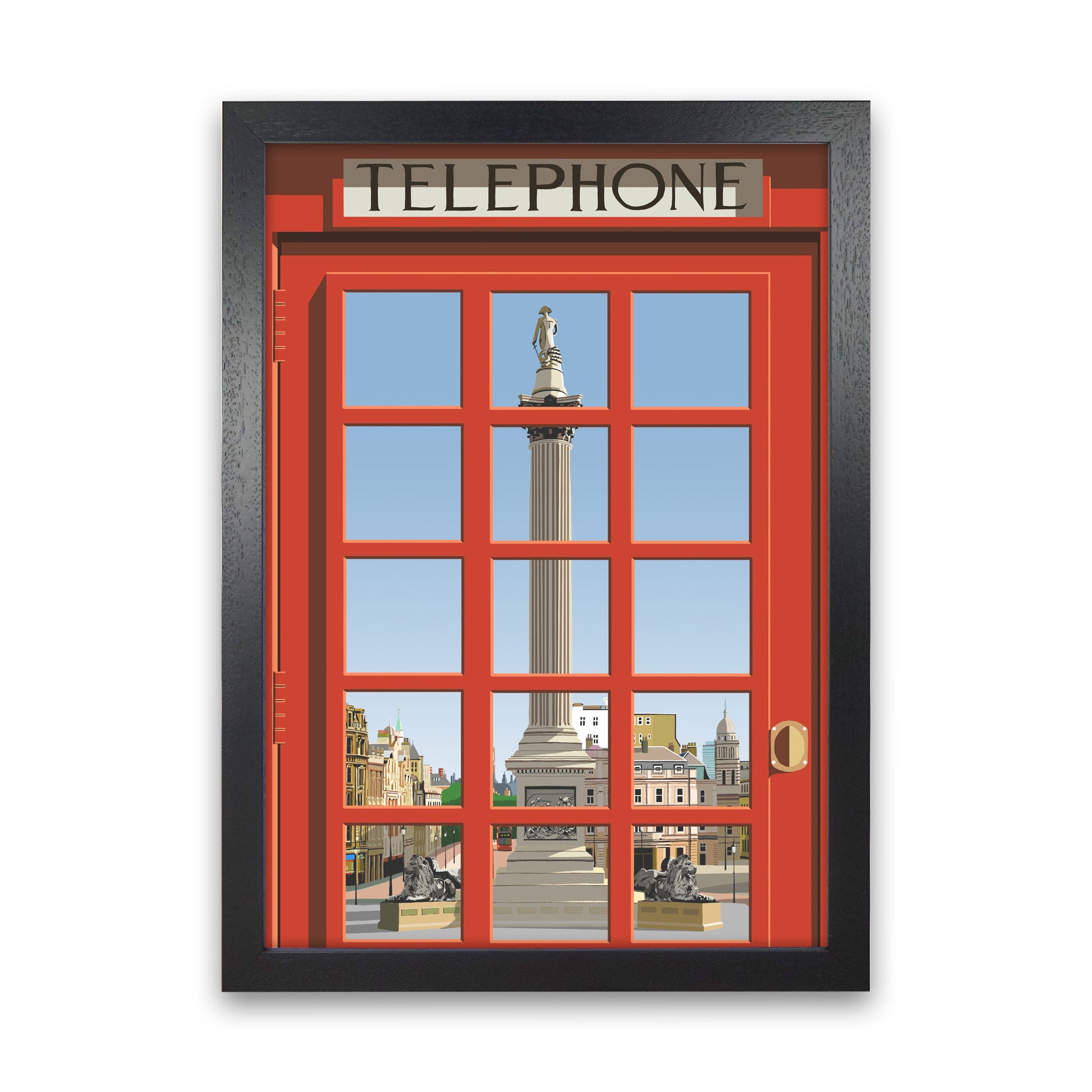 London Telephone Box 18 by Richard O'Neill Black Grain