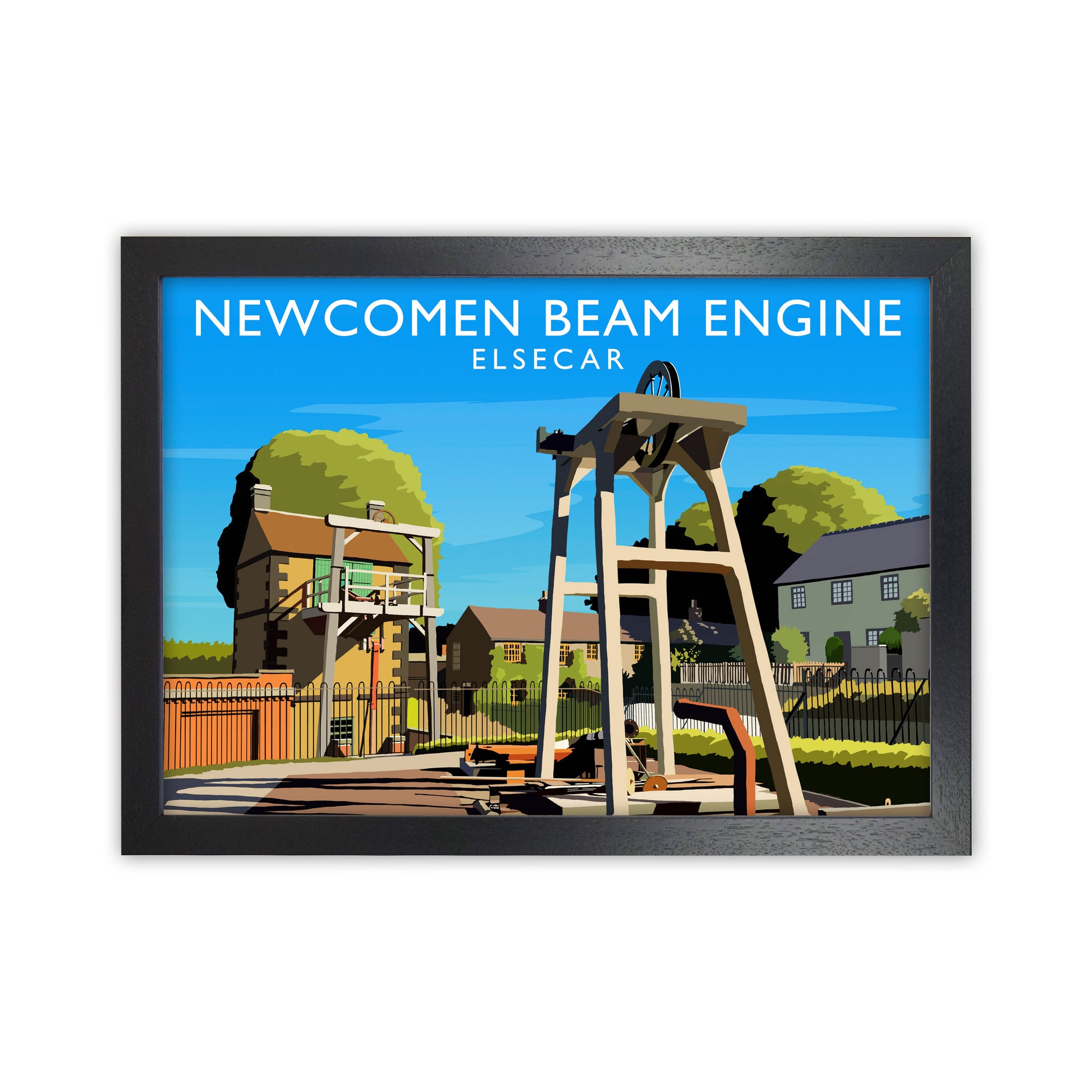 Newcomen Beam Engine by Richard O'Neill Black Grain