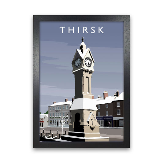 Thirsk 2 (Snow) portrait by Richard O'Neill Black Grain