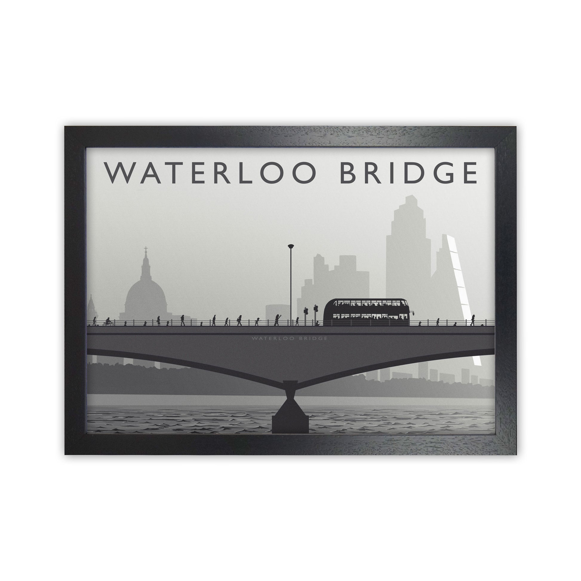 Waterloo Bridge by Richard O'Neill Black Grain