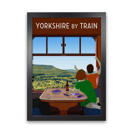 Yorkshire by Train 1 portrait by Richard O'Neill Black Grain