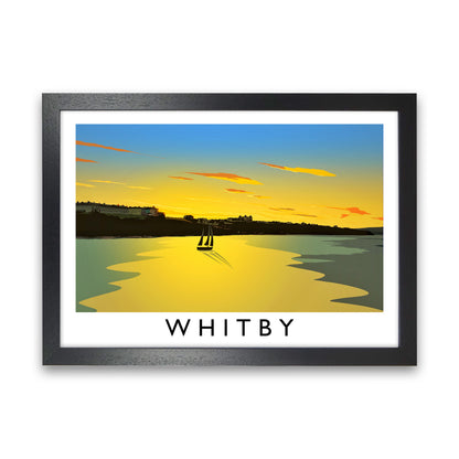 Whitby (Sunset) 2 by Richard O'Neill Black Grain