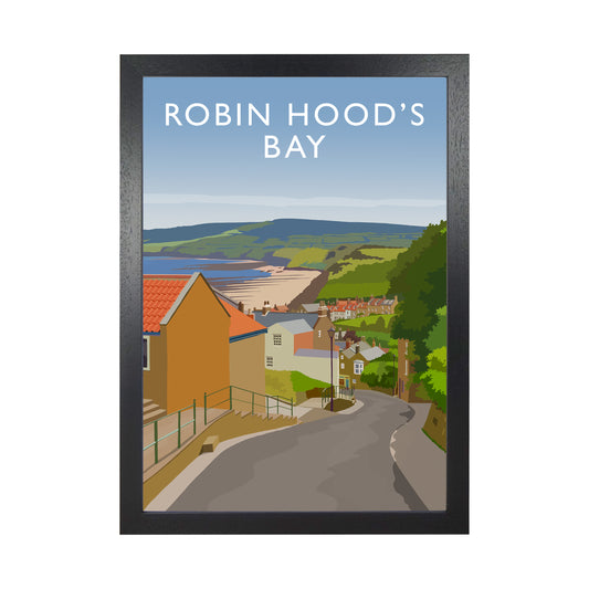 Robin Hood's Bay 3 portrait by Richard O'Neill Black Grain