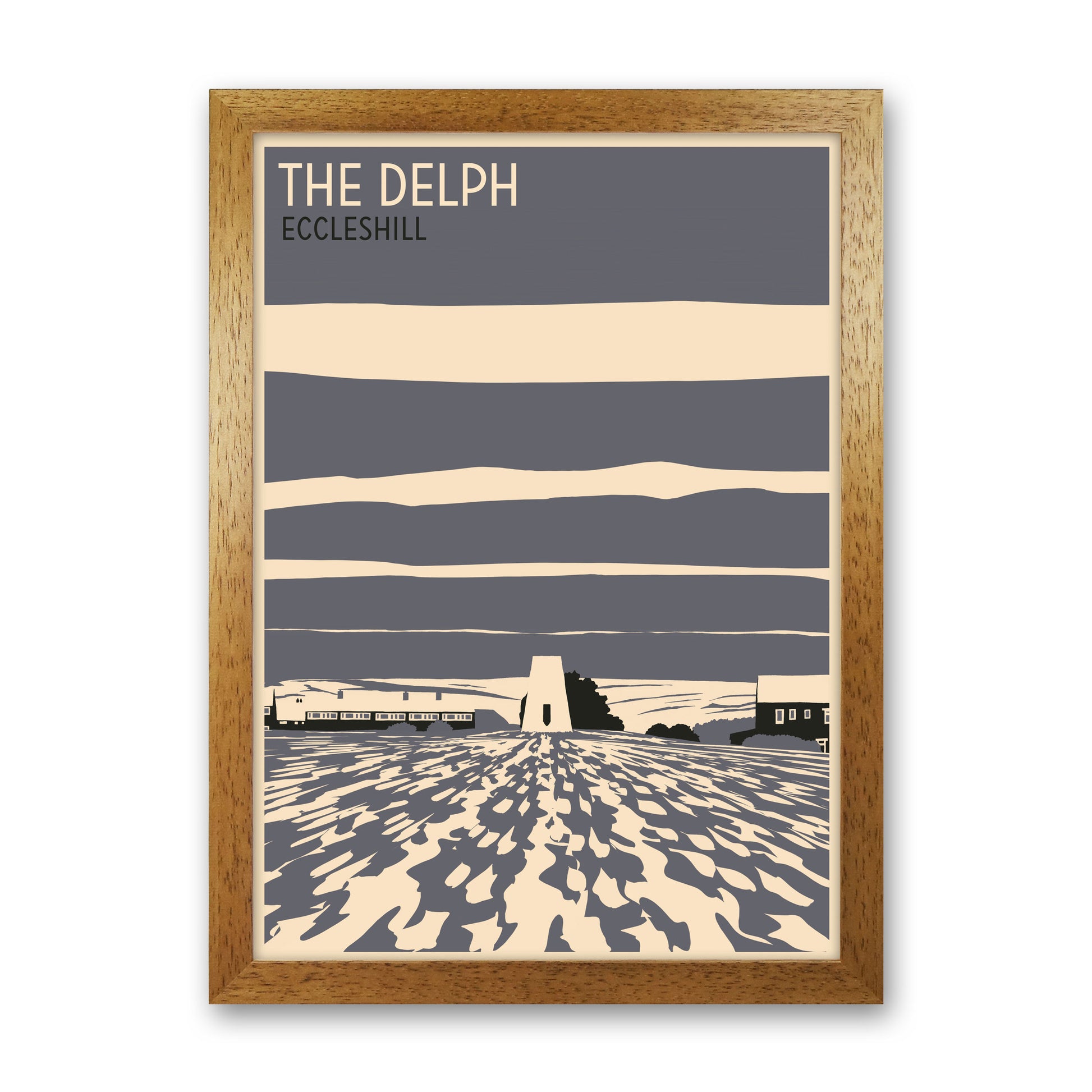 The Delph, Eccleshill portrait Travel Art Print by Richard O'Neill Oak Grain