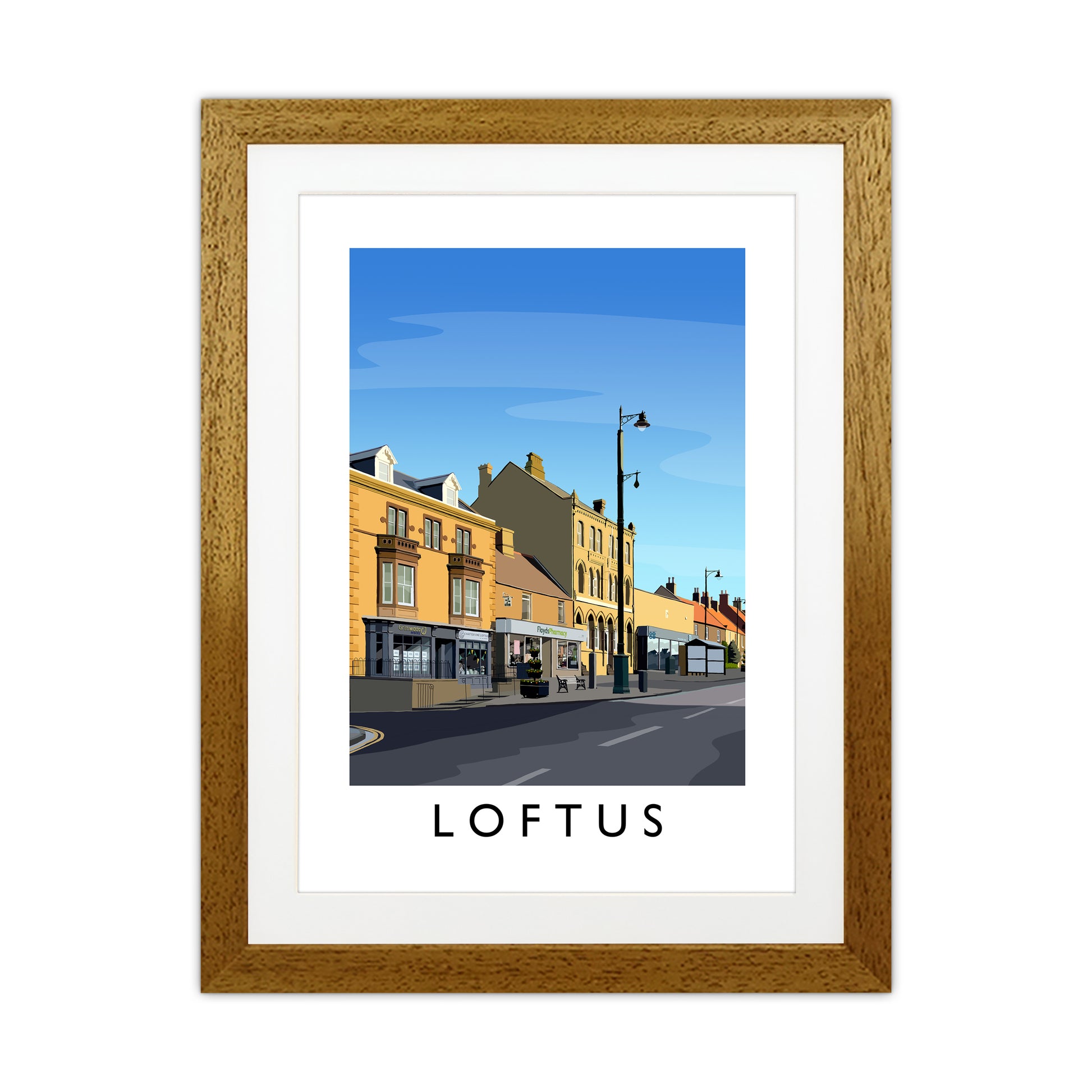 Loftus 3 Portrait Art Print by Richard O'Neill Oak Grain