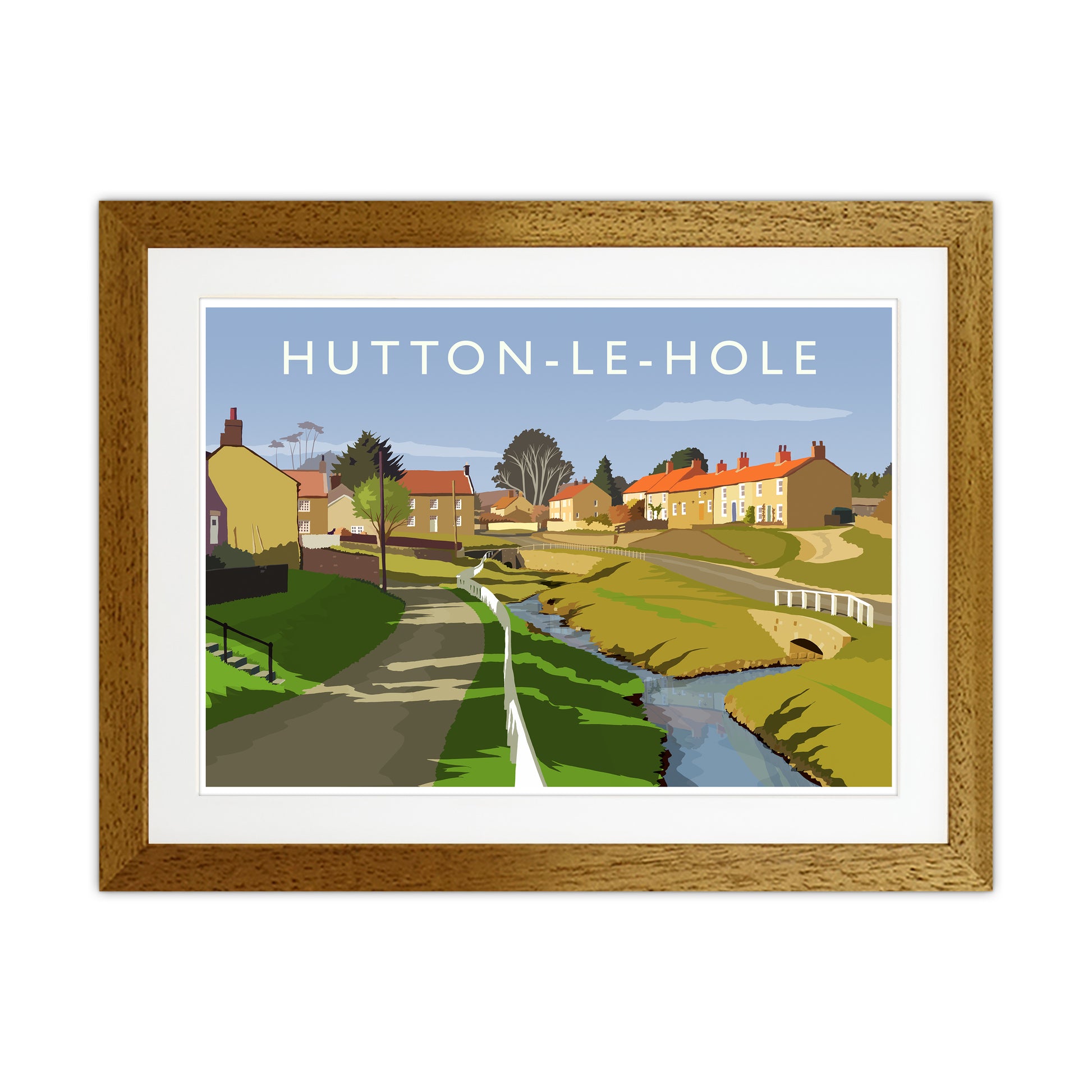 Hutton-Le-Hole Art Print by Richard O'Neill Oak Grain