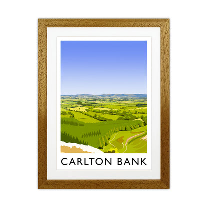 Carlton Bank portrait Travel Art Print by Richard O'Neill Oak Grain