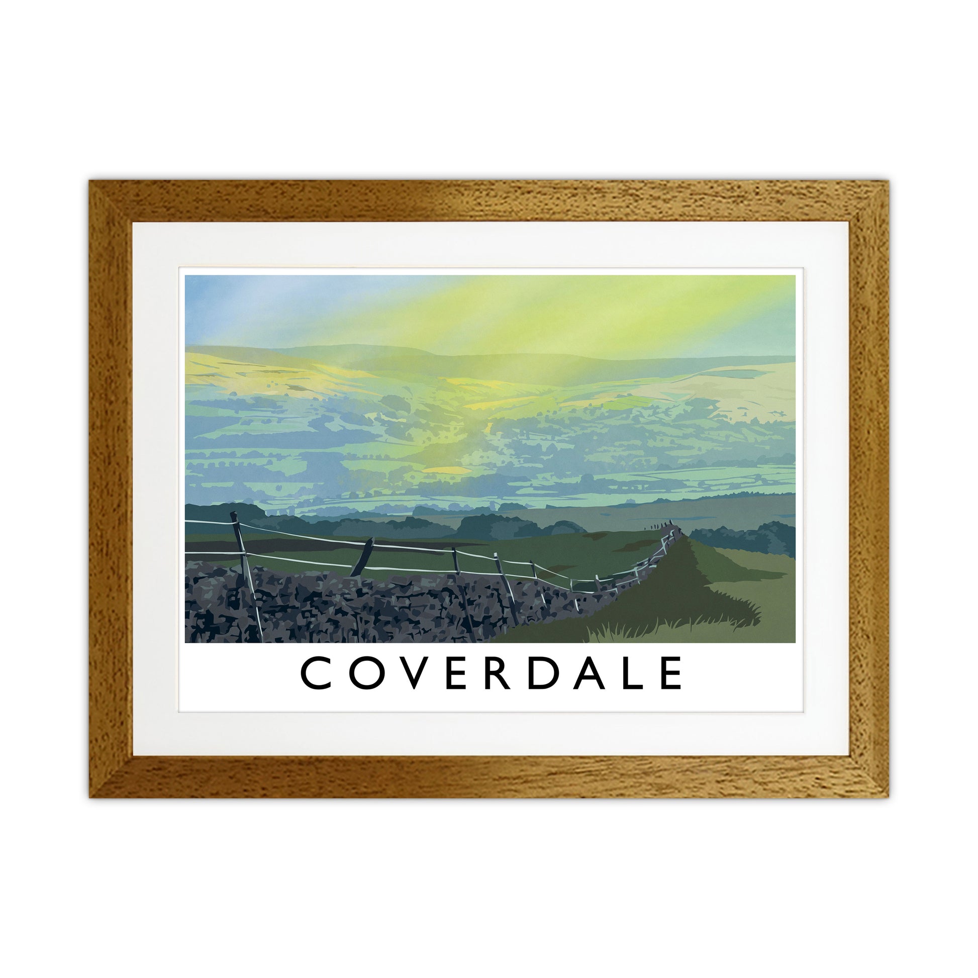 Coverdale Travel Art Print by Richard O'Neill Oak Grain