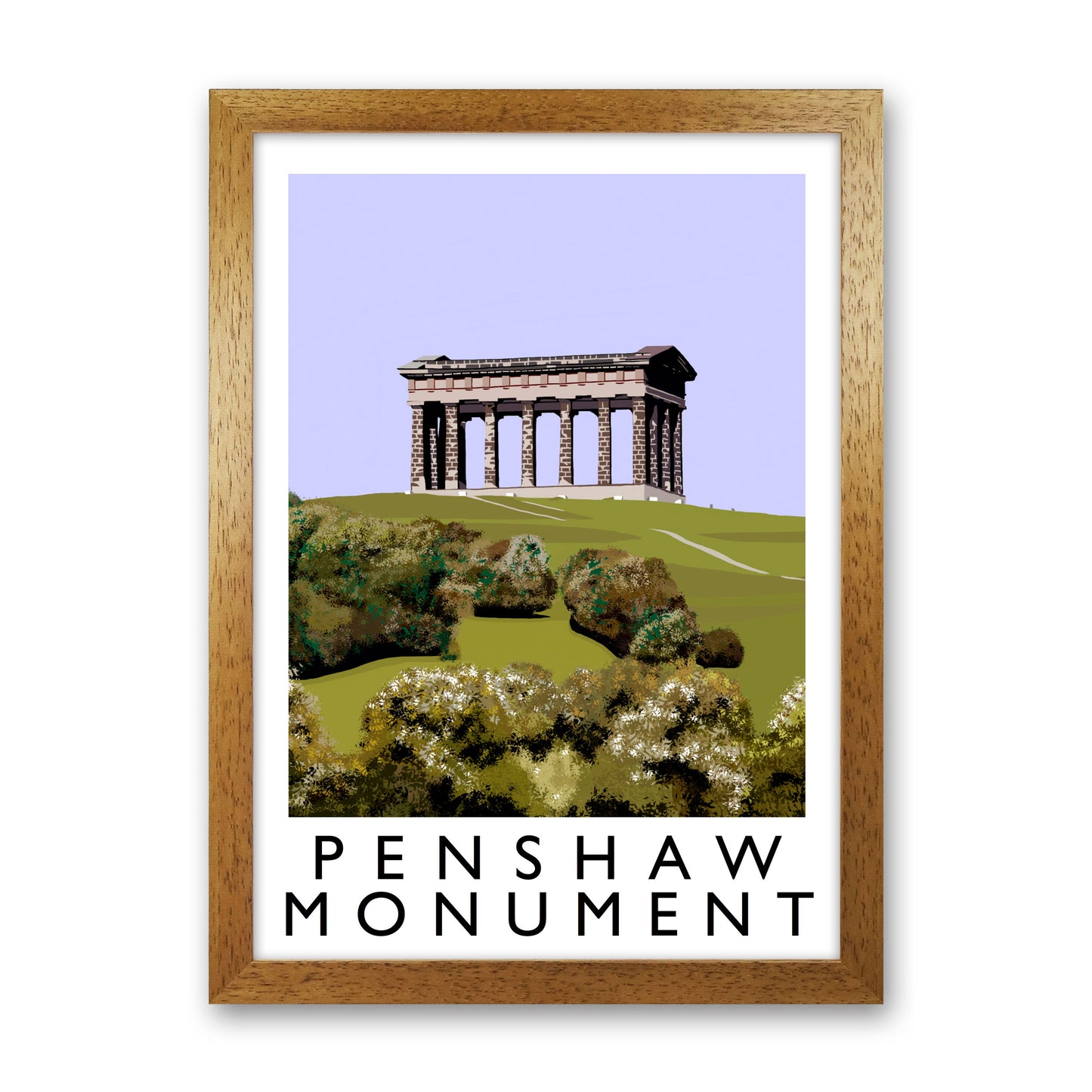 Penshaw Monument Art Print by Richard O'Neill Oak Grain