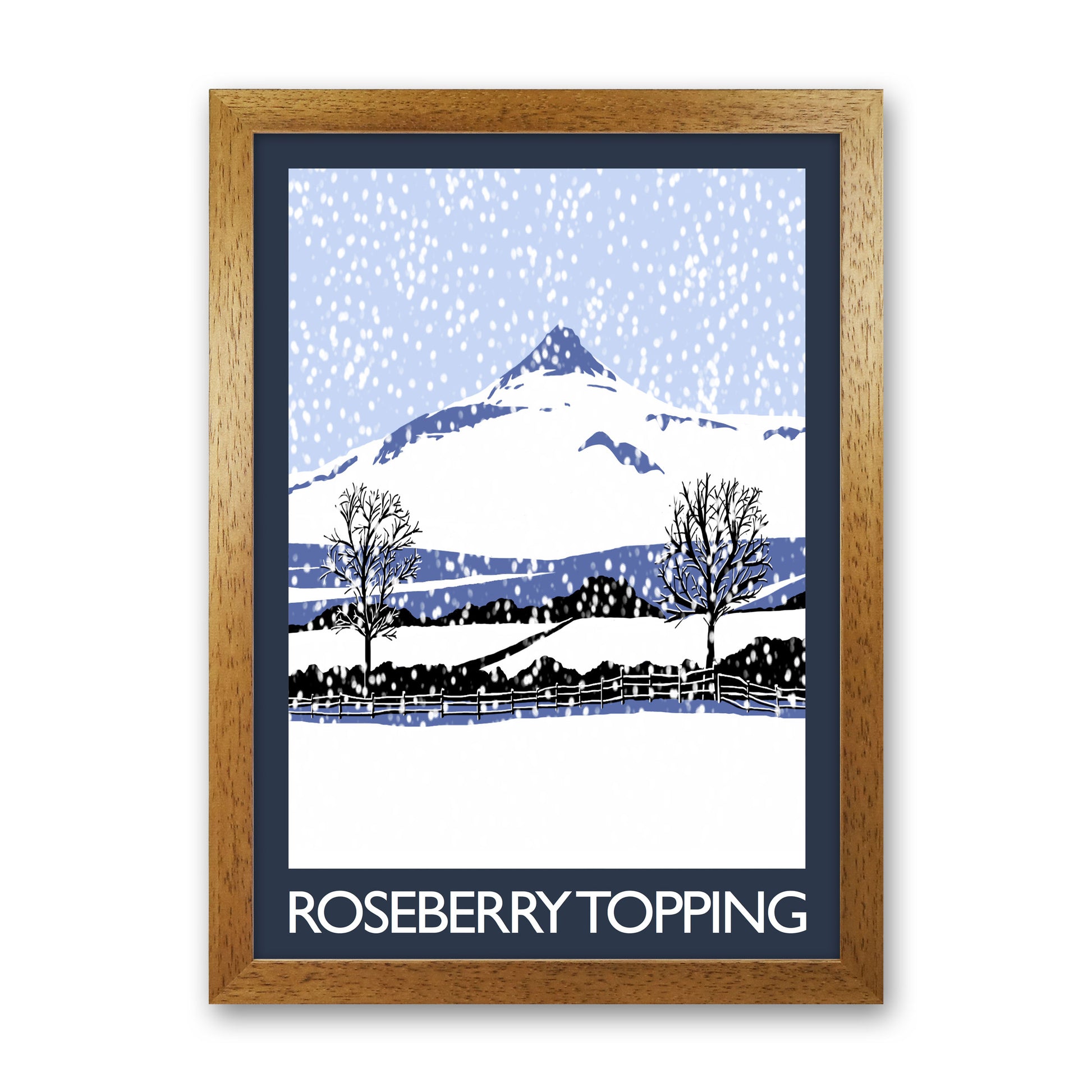 Roseberry Topping 1 Art Print by Richard O'Neill Oak Grain