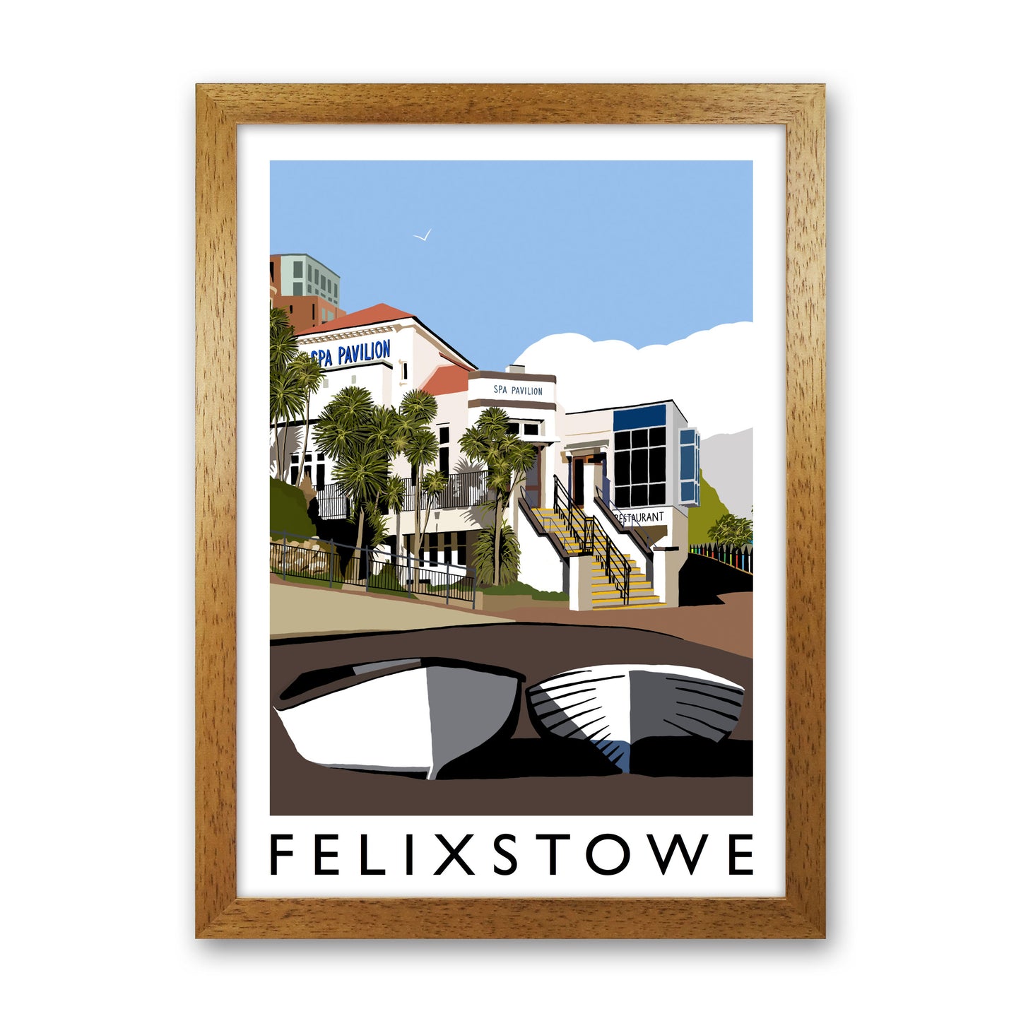 Felixstowe Art Print by Richard O'Neill Oak Grain