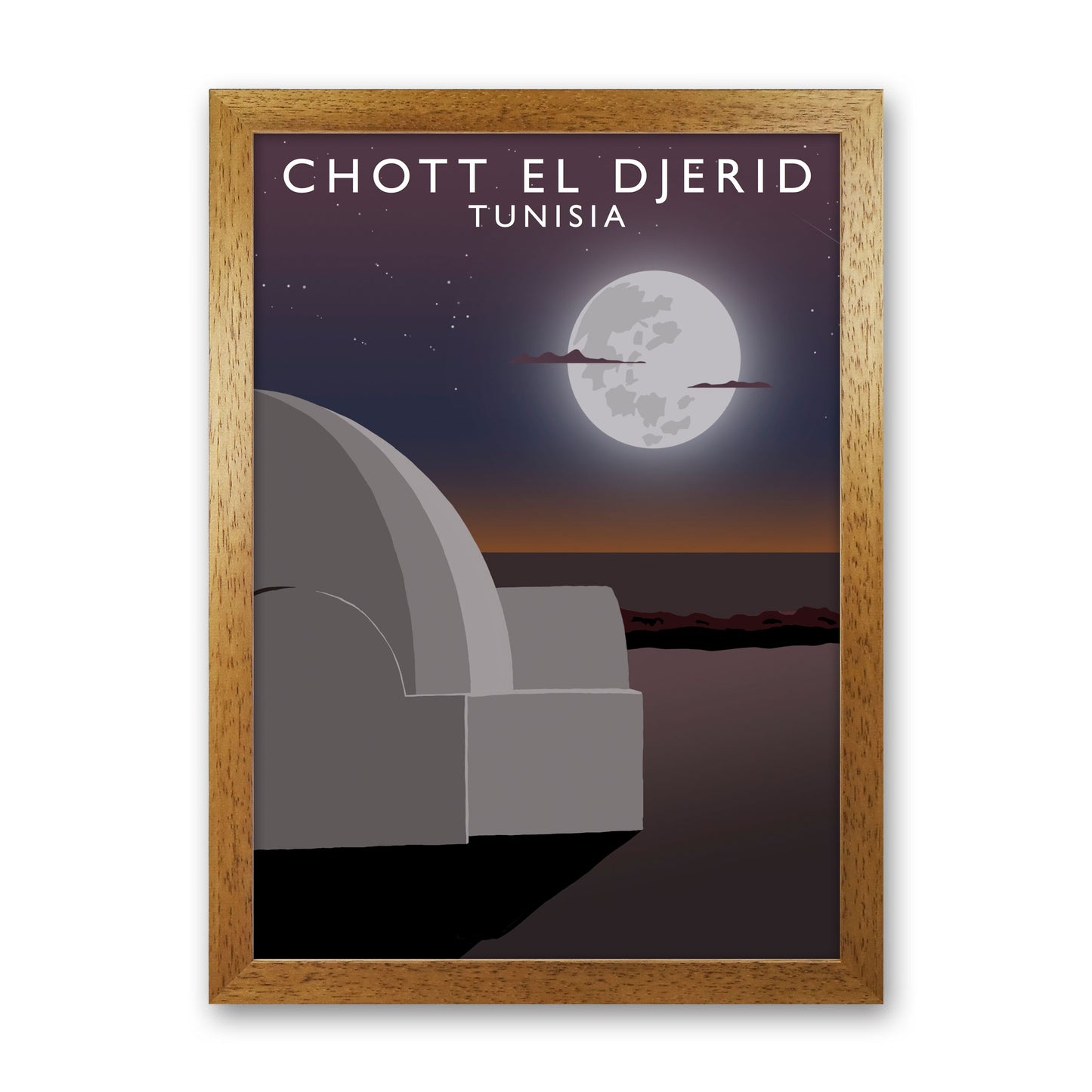 Chott El Djerid Tunisia Art Print by Richard O'Neill Oak Grain