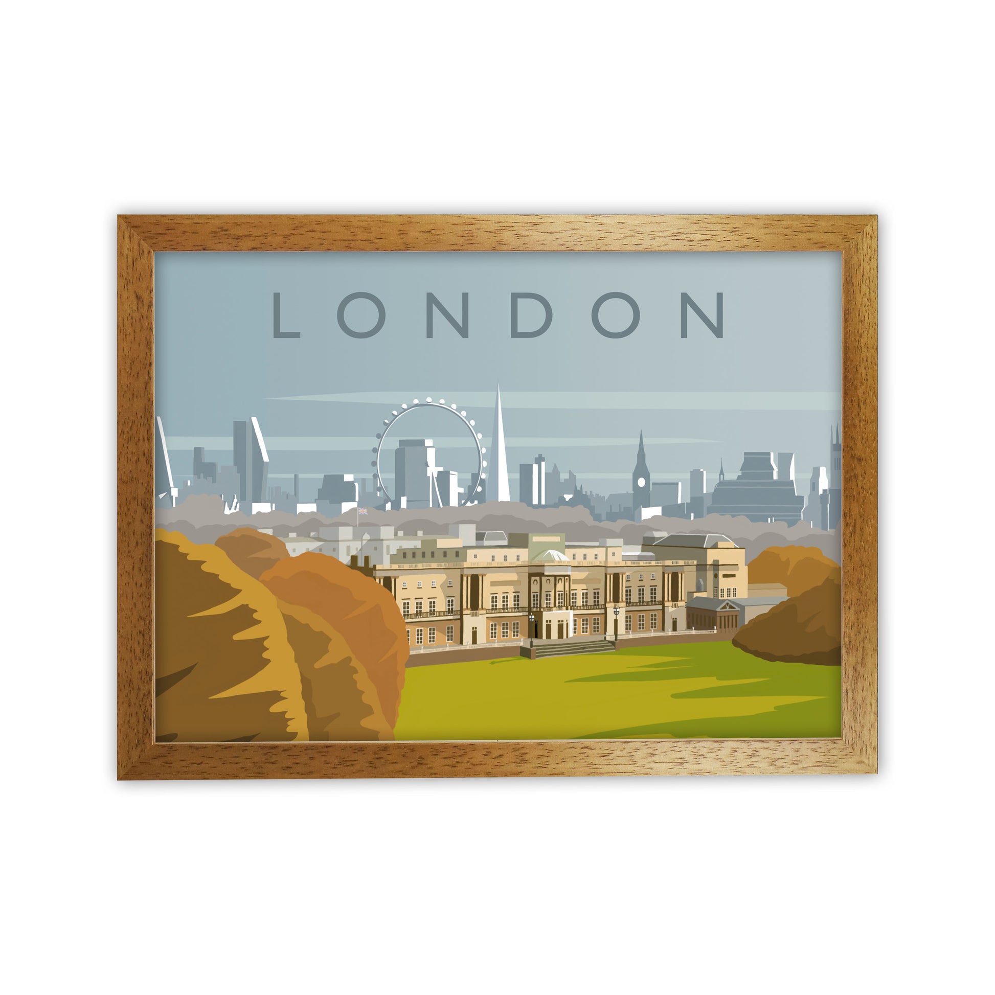 London Art Print by Richard O'Neill Oak Grain