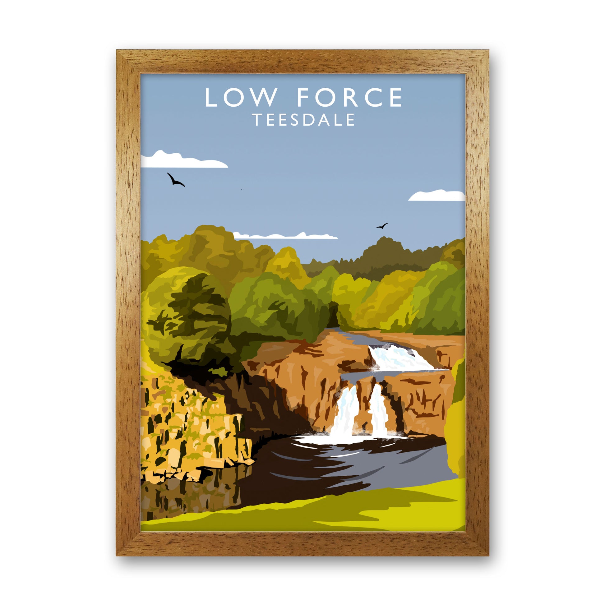 Low Force Teesdale (Portrait) by Richard O'Neill Richard O'Neill Oak Grain