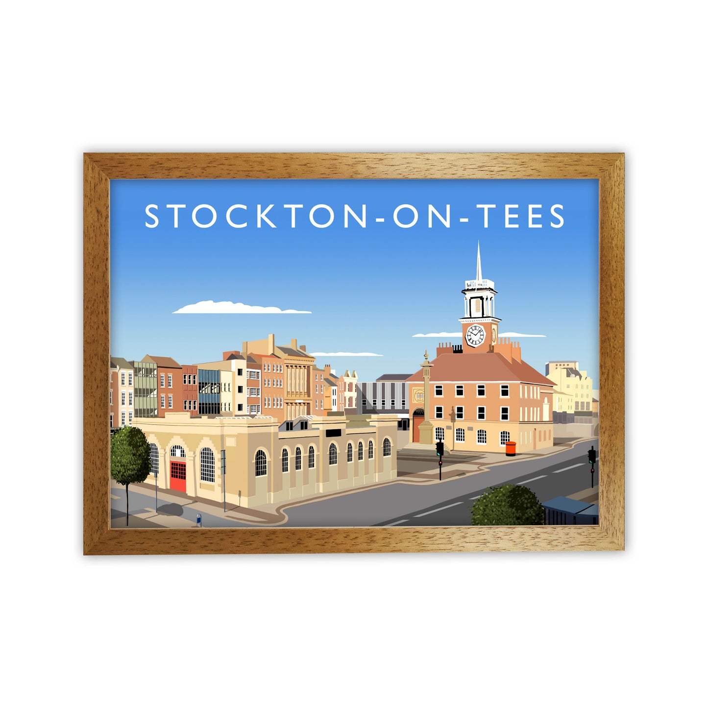 Stockton On Tees (Landscape) by Richard O'Neill Oak Grain