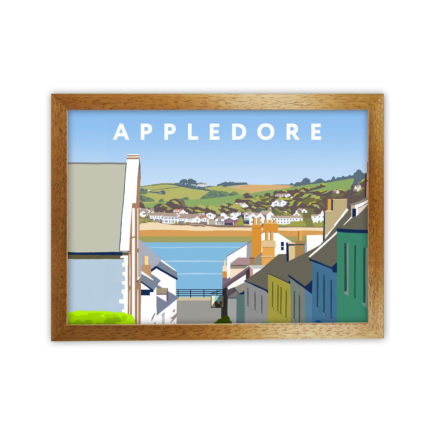 Appledore Art Print by Richard O'Neill Oak Grain