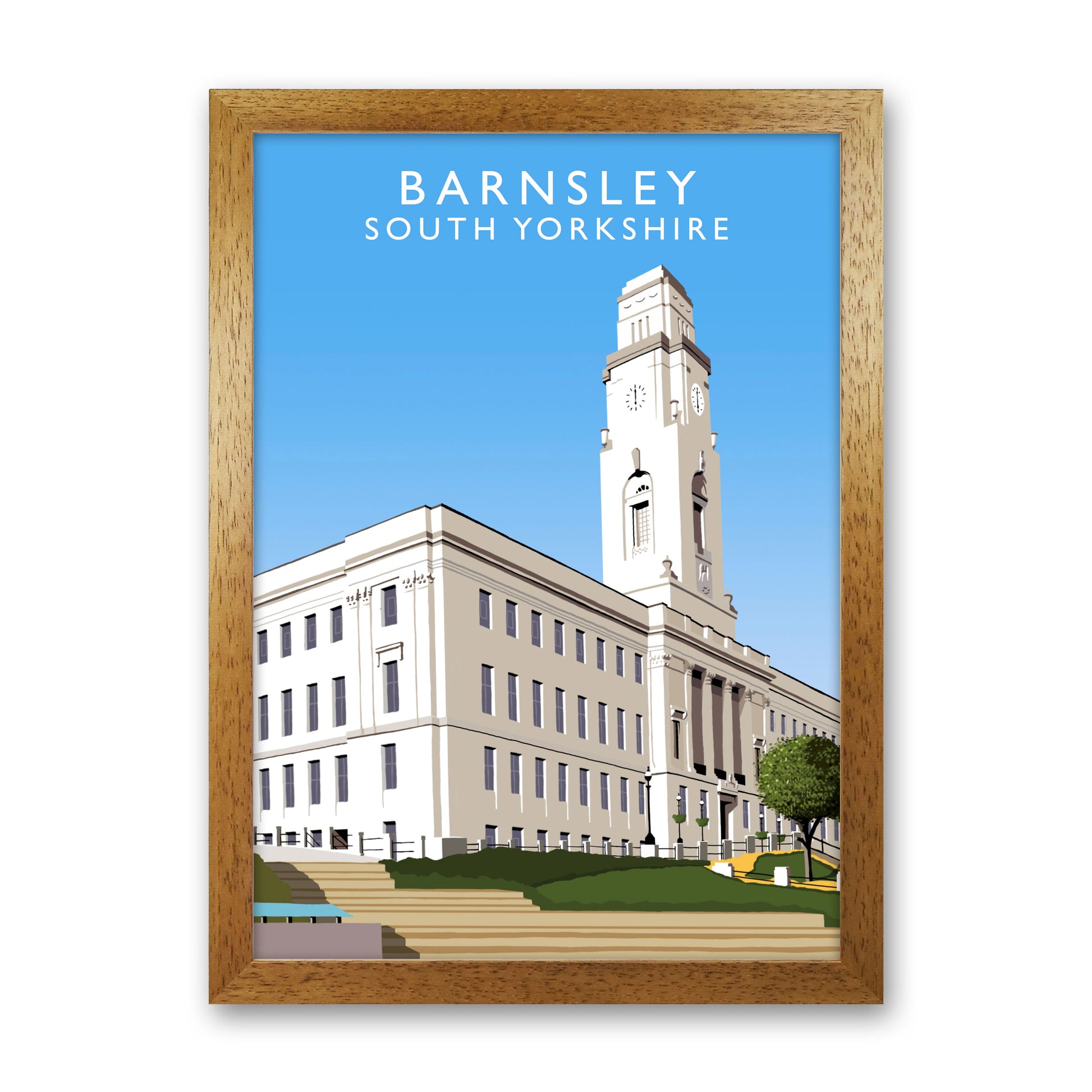 Barnsley South Yorkshire Art Print by Richard O'Neill Oak Grain