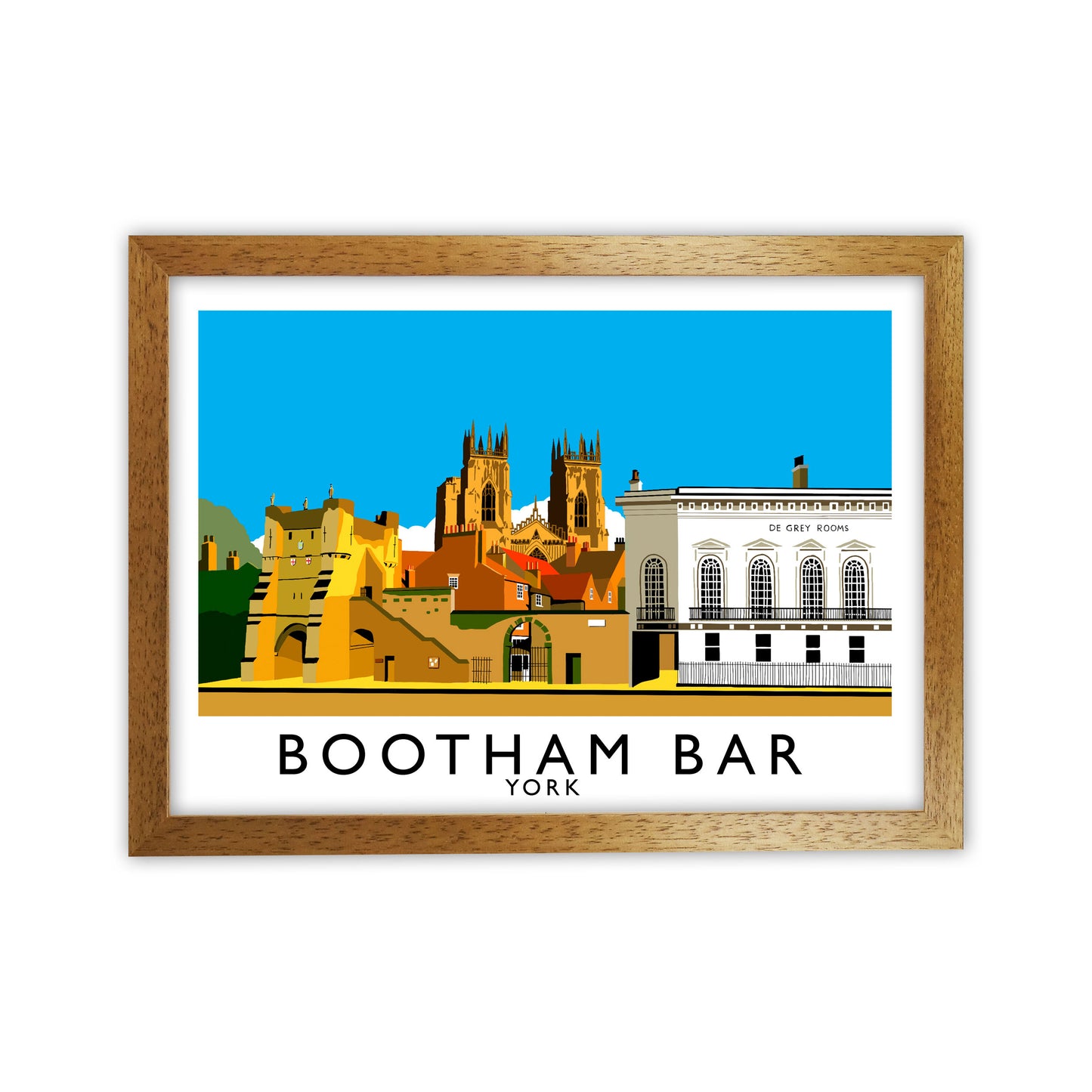 Bootham Bar York Art Print by Richard O'Neill Oak Grain