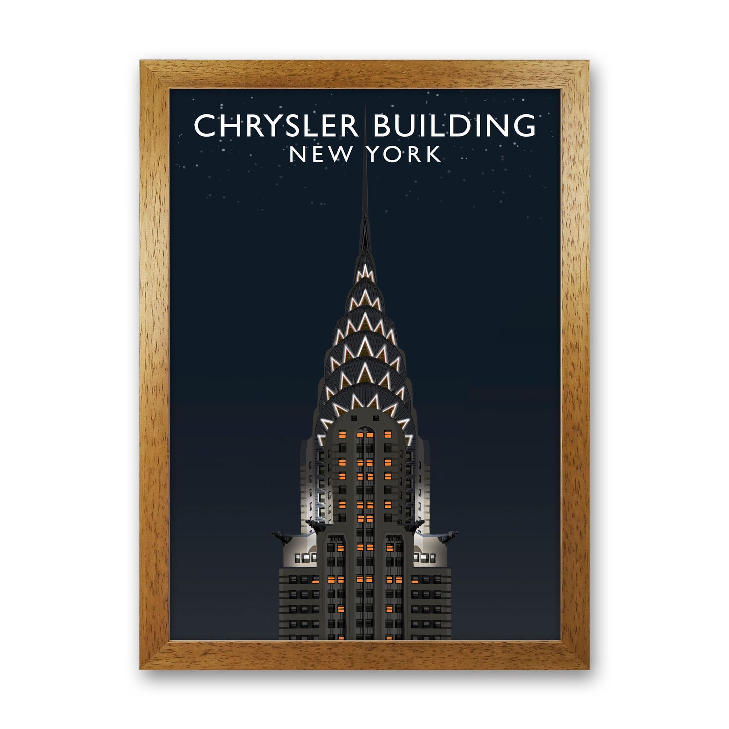 Chrysler Building Night by Richard O'Neill Oak Grain