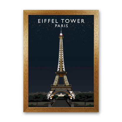 Eiffel Tower Night by Richard O'Neill Oak Grain