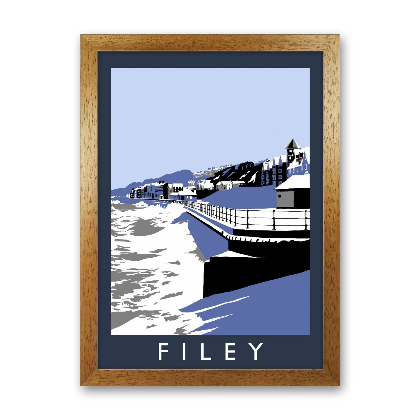 Filey Art Print by Richard O'Neill Oak Grain