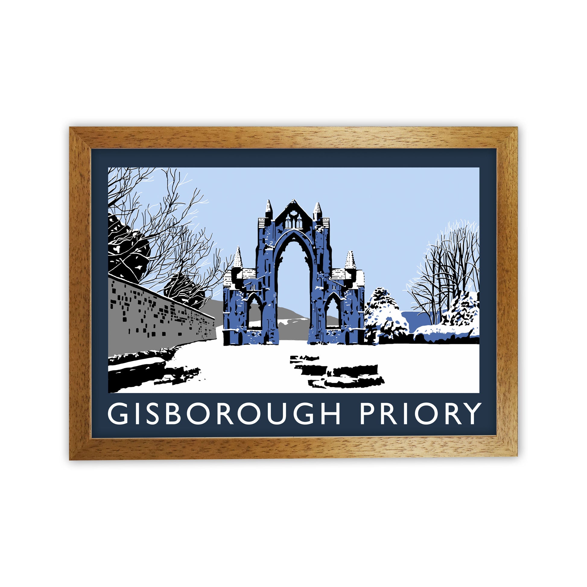 Gisborough Priory In Snow by Richard O'Neill Oak Grain