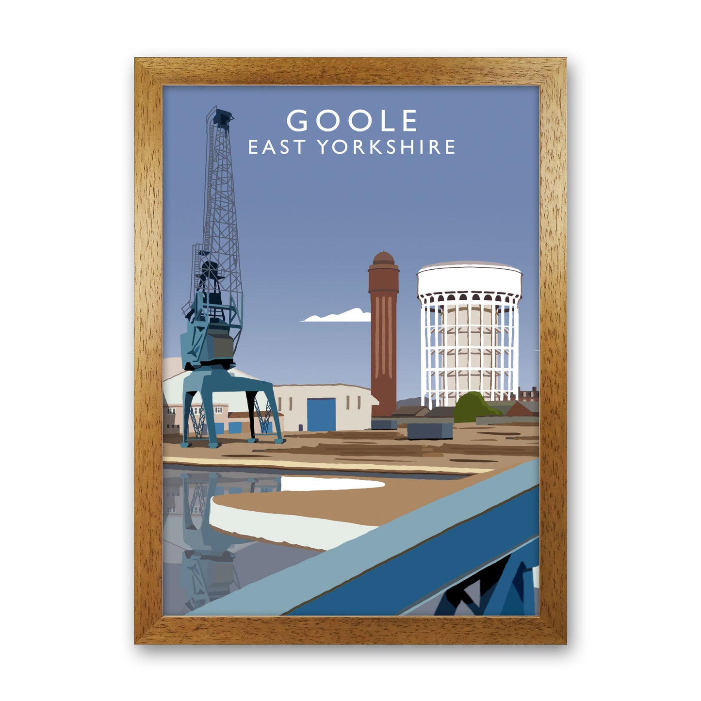 Goole East Yorkshire Art Print by Richard O'Neill Oak Grain