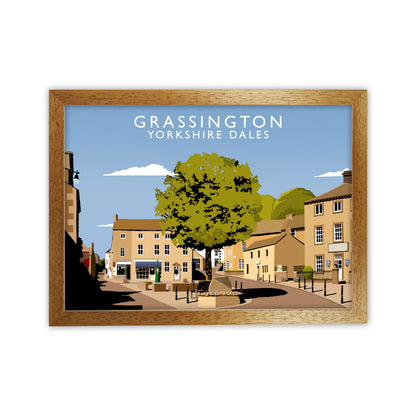 Grassington Yorkshire Dales Art Print by Richard O'Neill Oak Grain
