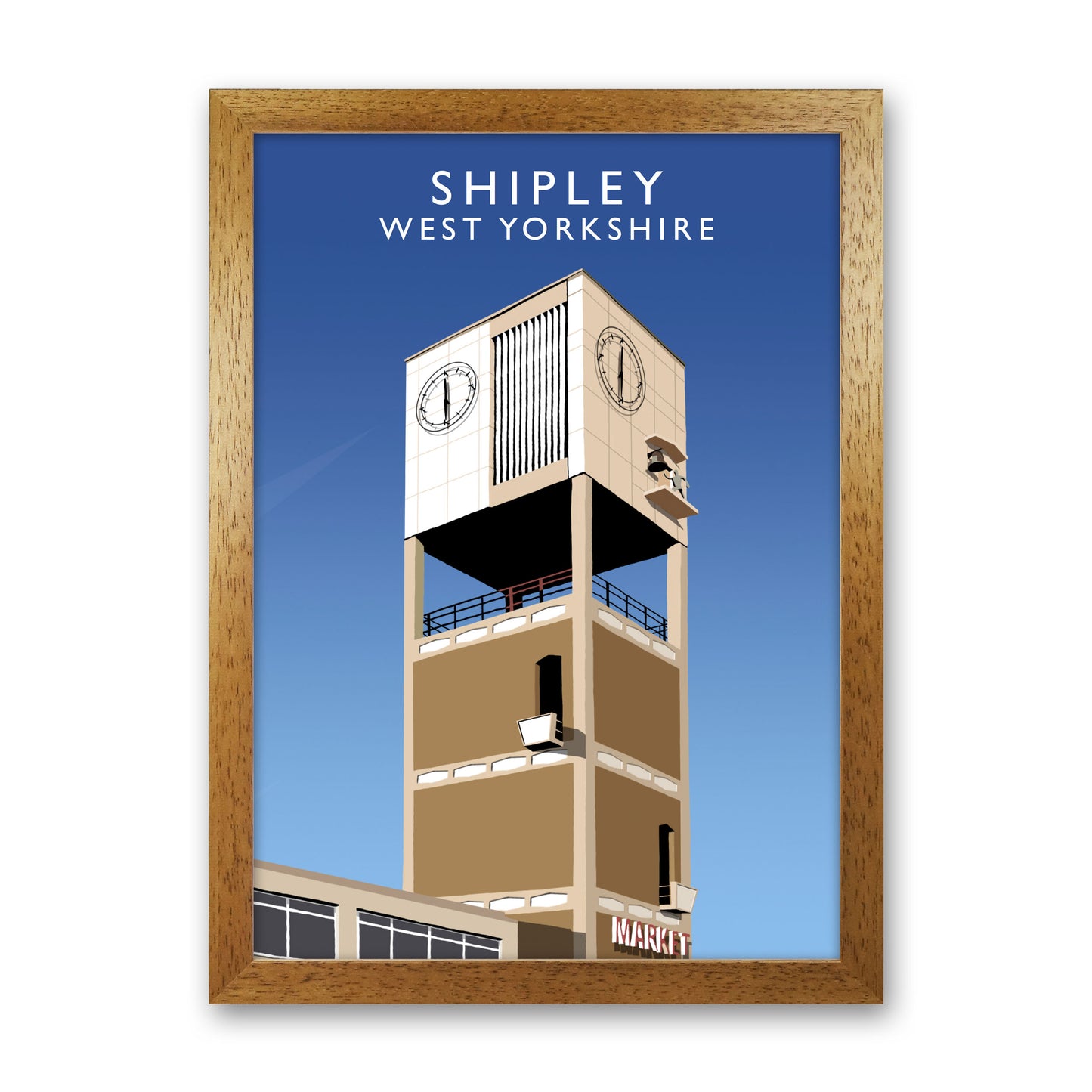 Shipley West Yorkshire Framed Digital Art Print by Richard O'Neill Oak Grain