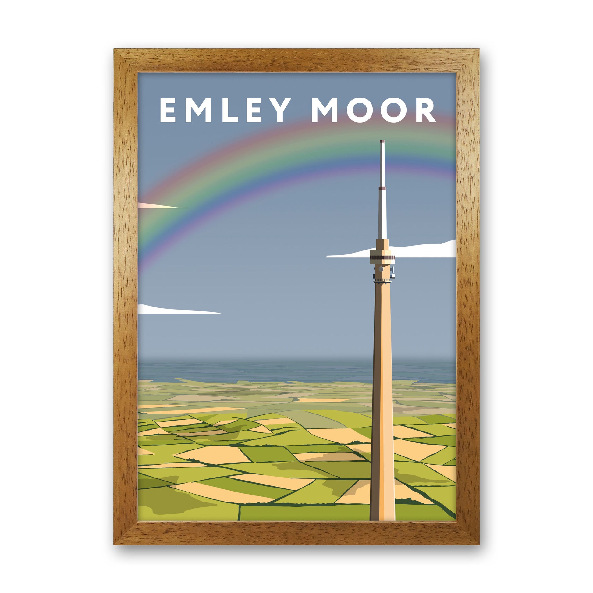 Emley Moor Portrait by Richard O'Neill Oak Grain