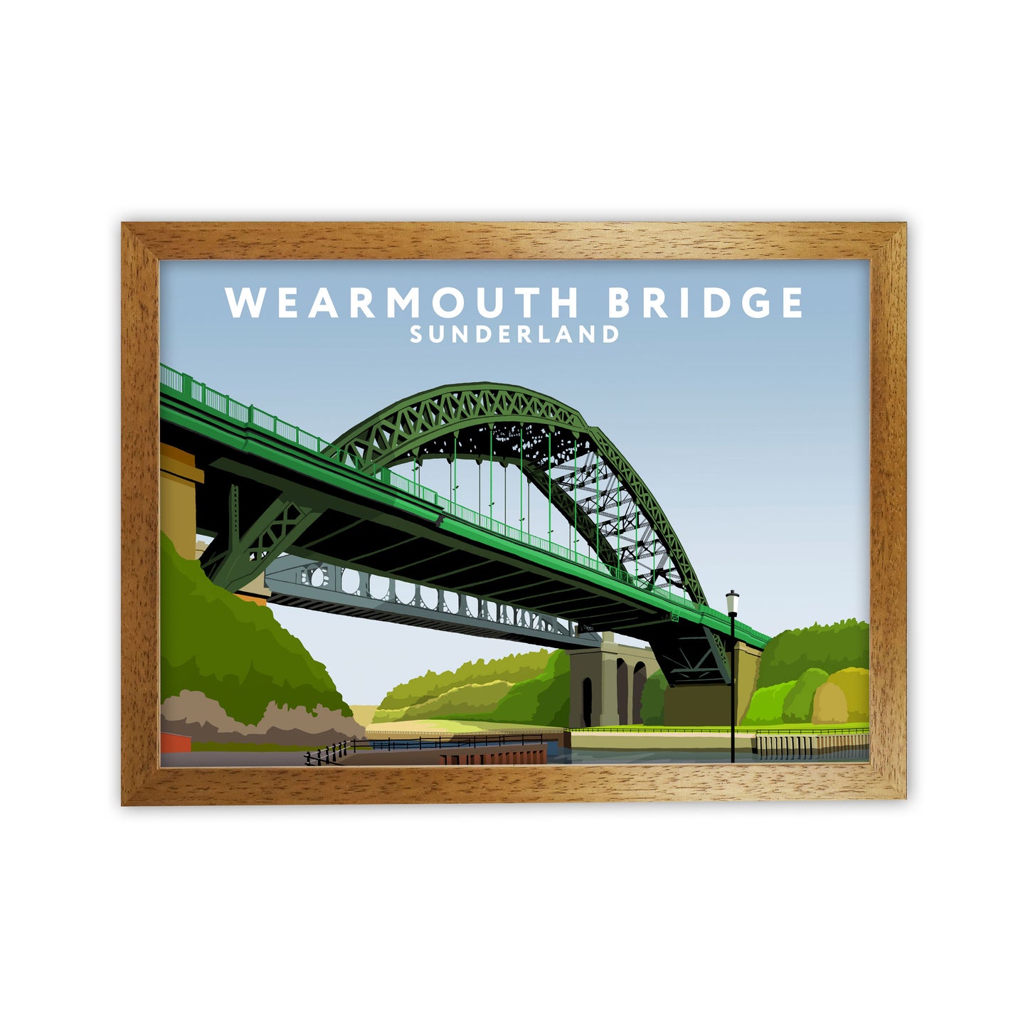 Wearmouth Bridge by Richard O'Neill Oak Grain