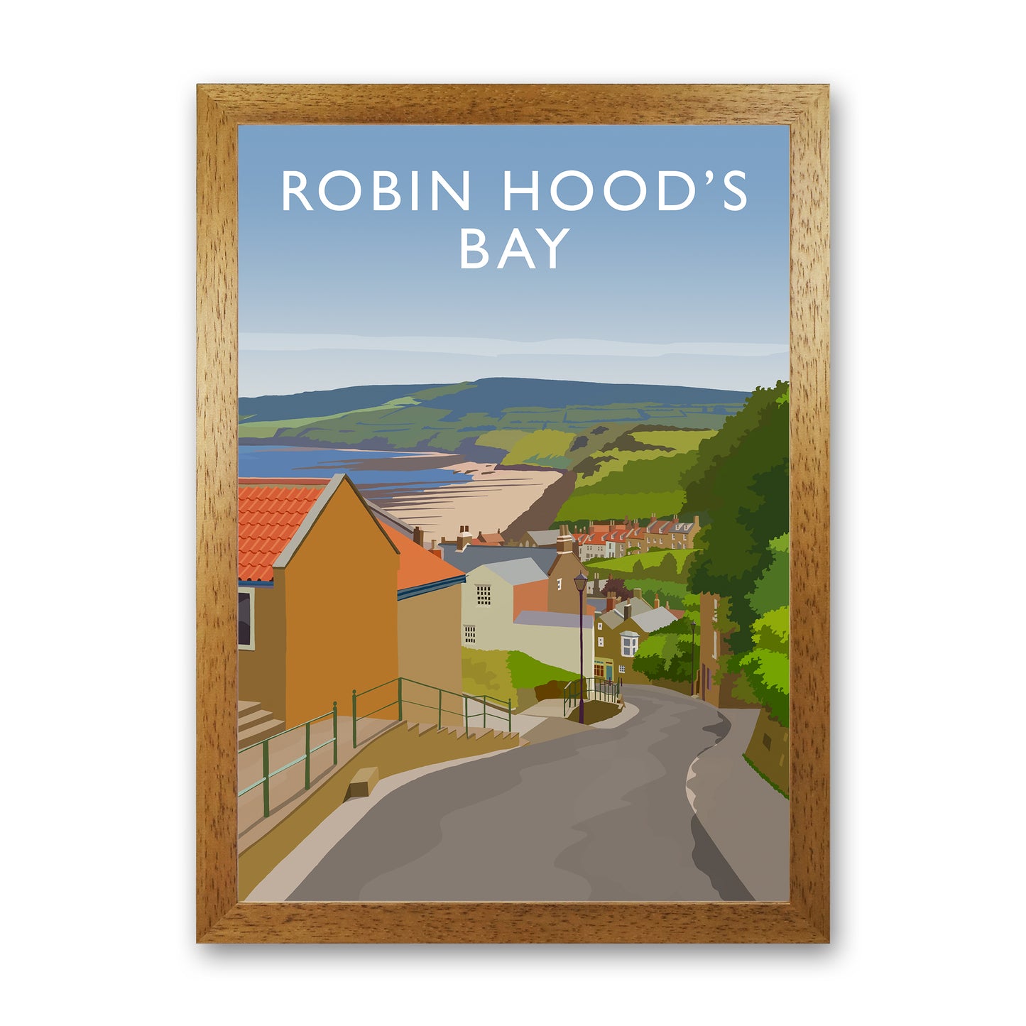 Robin Hood's Bay 3 portrait by Richard O'Neill Oak Grain