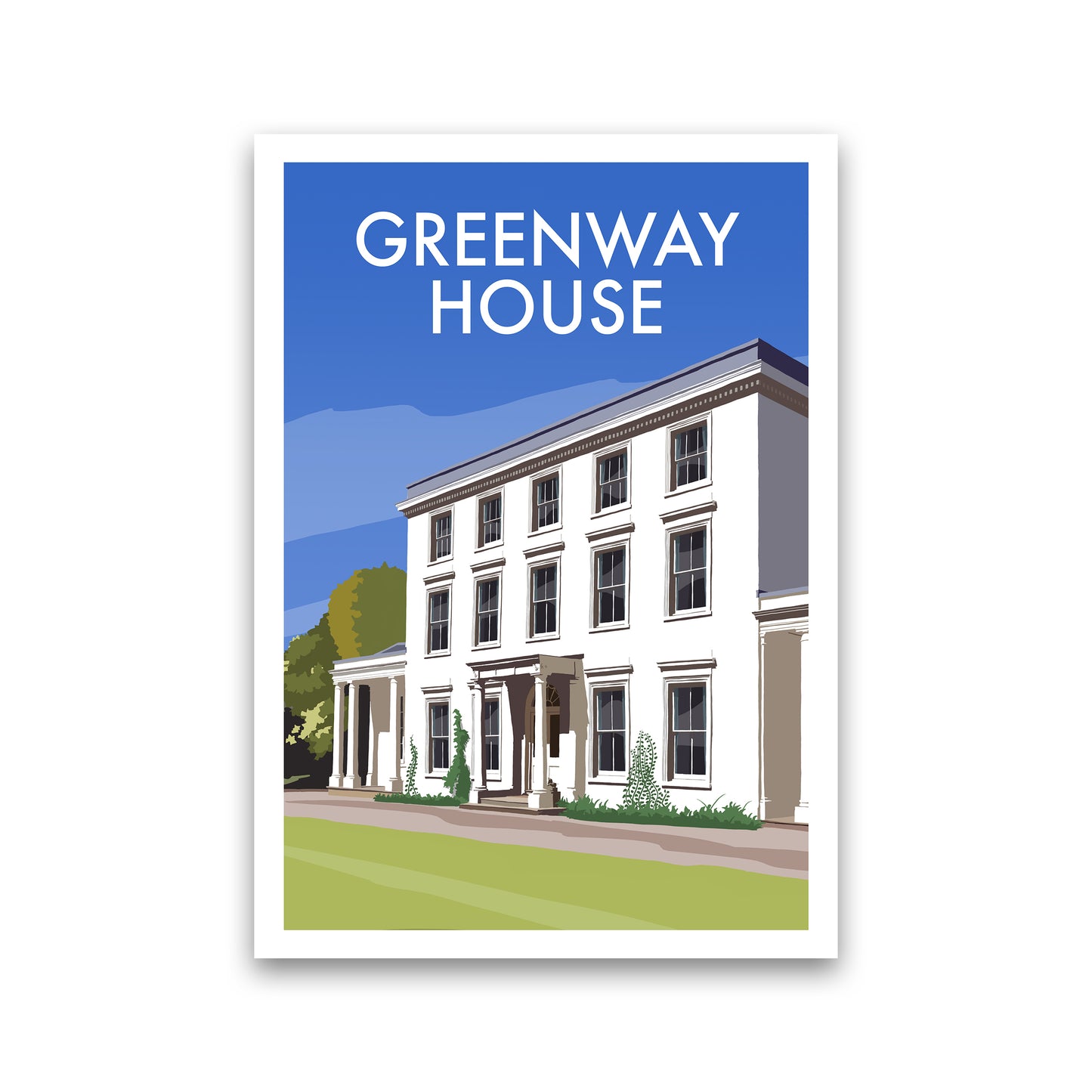 Greenway House Portrait Art Print by Richard O'Neill