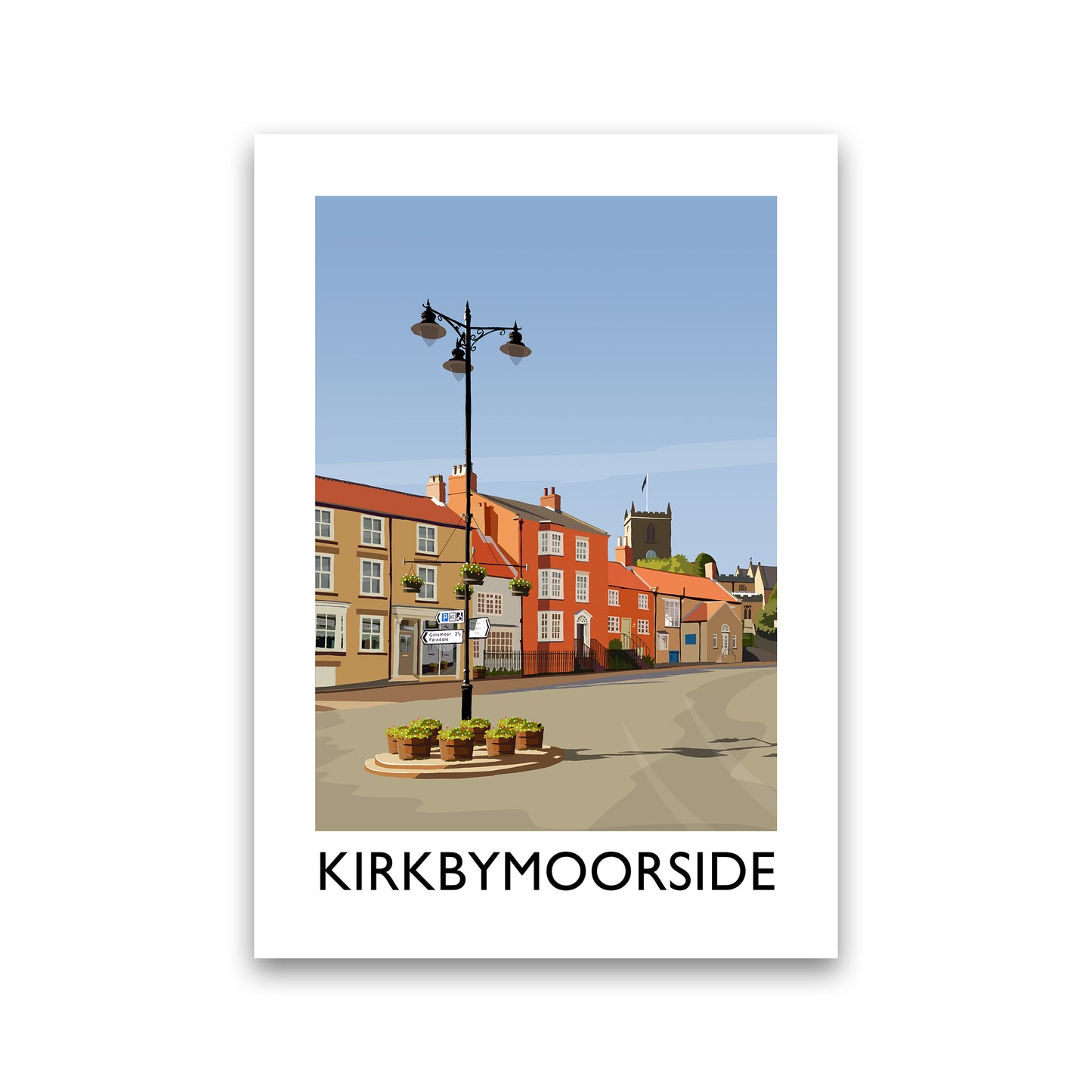 Kirkbymoorside Portrait Art Print by Richard O'Neill