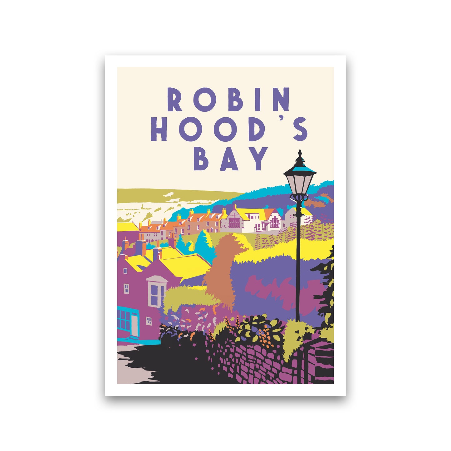 Robin Hood's Bay 2 Portrait Art Print by Richard O'Neill