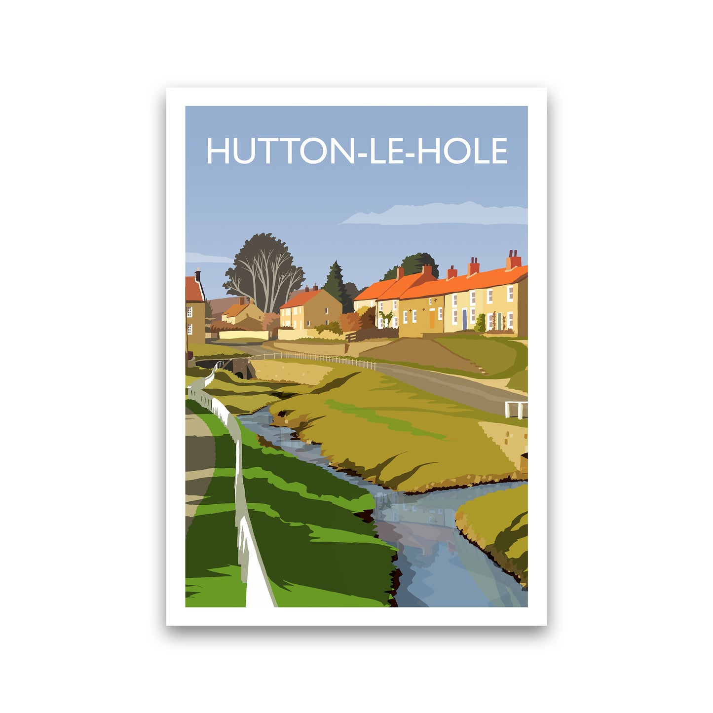 Hutton-Le-Hole Portrait Art Print by Richard O'Neill