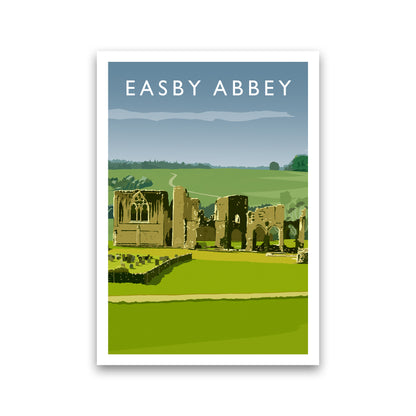 Easby Abbey Portrait Art Print by Richard O'Neill