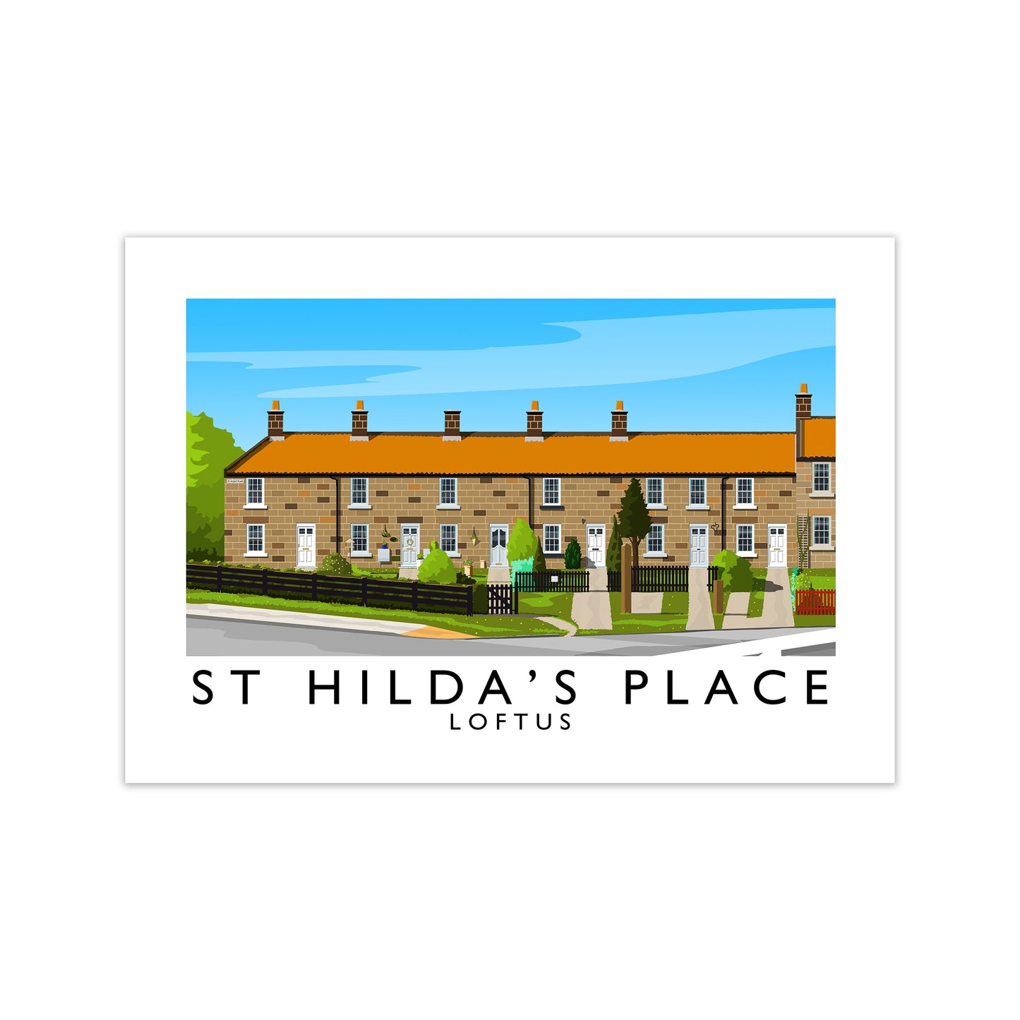 St Hilda's Place Art Print by Richard O'Neill