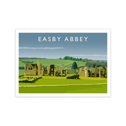 Easby Abbey Art Print by Richard O'Neill
