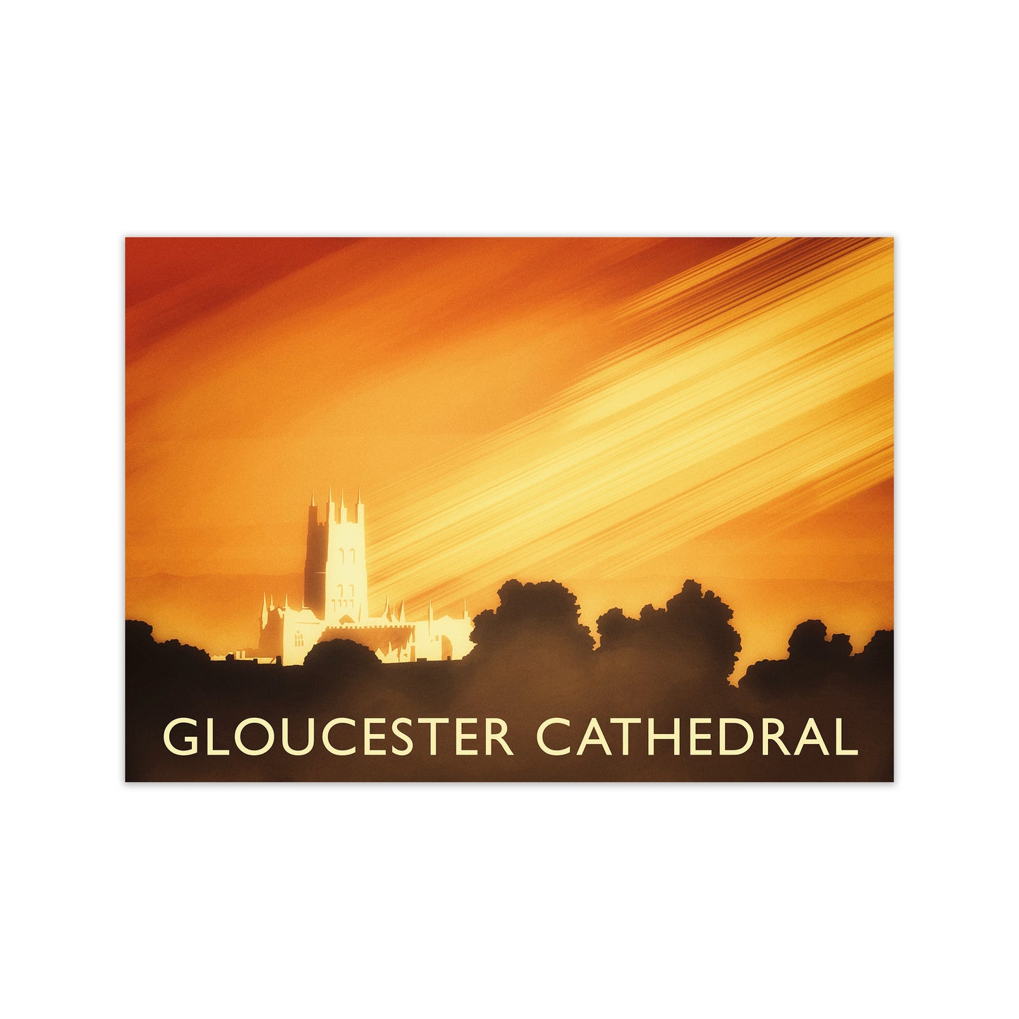 Gloucester Cathedral Travel Art Print by Richard O'Neill