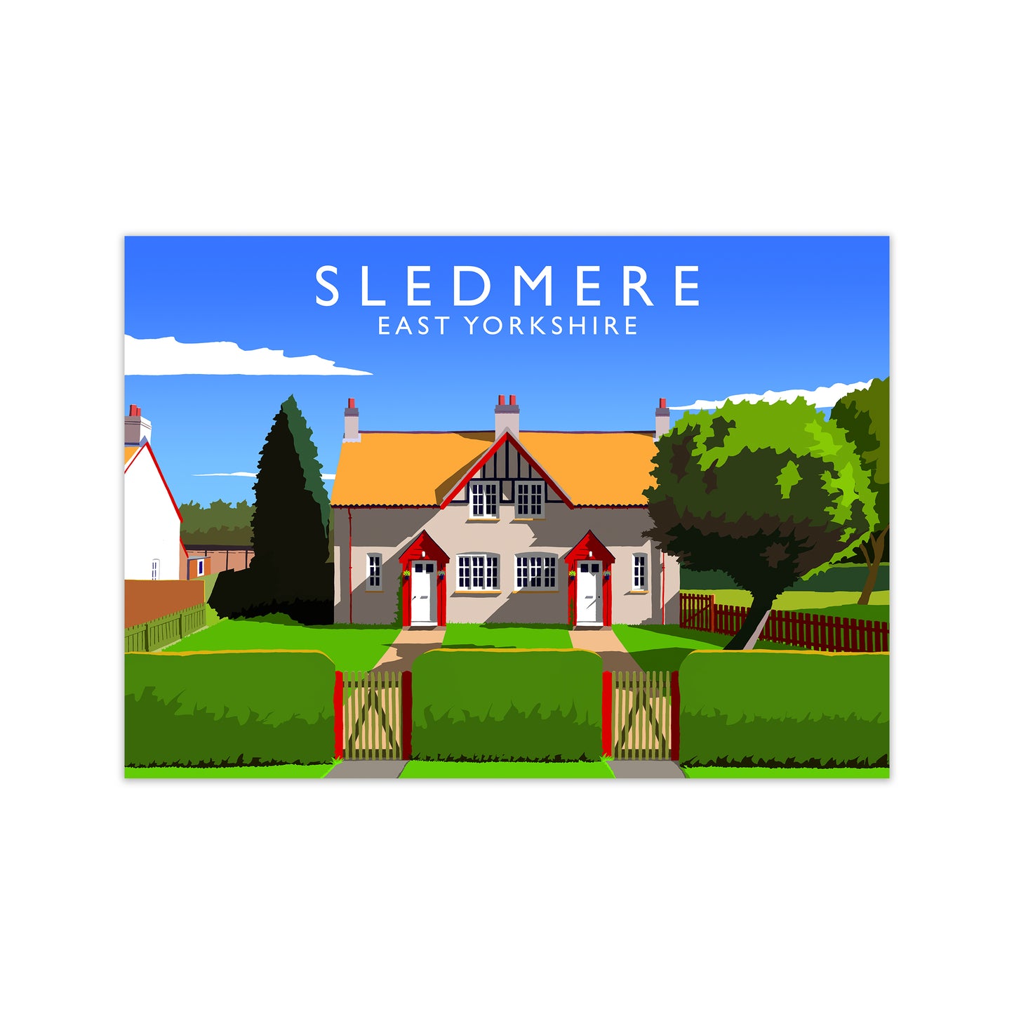 Sledmere Travel Art Print by Richard O'Neill