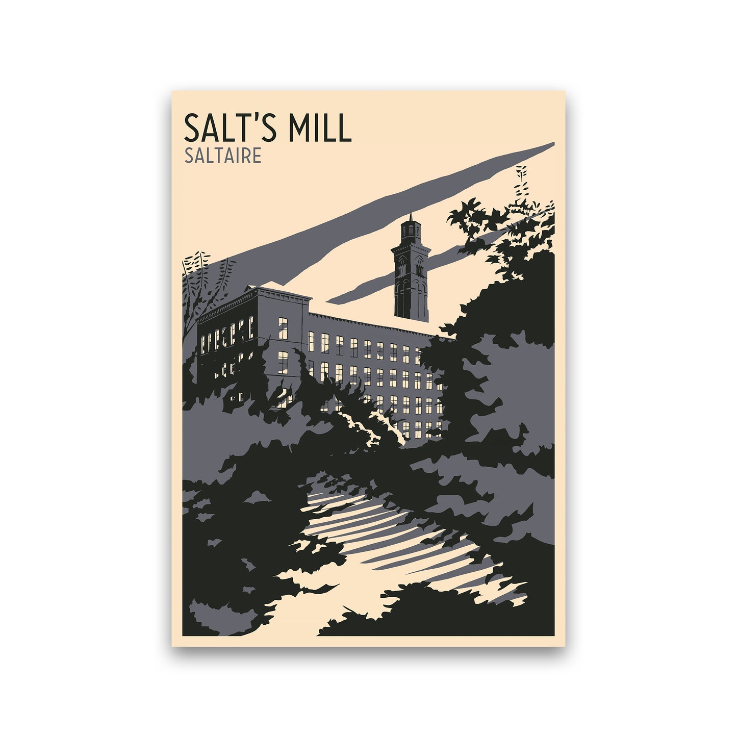 Salt's Mill, Saltaire Travel Art Print by Richard O'Neill