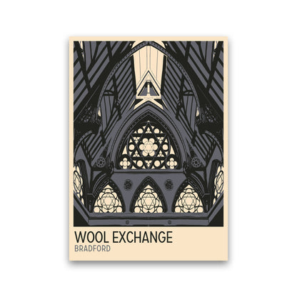 Wool Exchange, Bradford Travel Art Print by Richard O'Neill